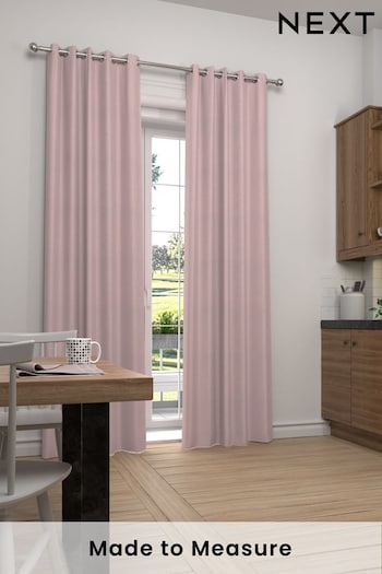 Blush Pink Cotton Made to Measure Curtains (118378) | £44