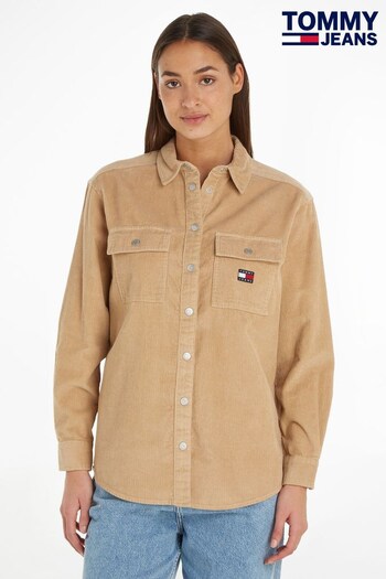 Tommy White Jeans Corduroy Brown Shirt (118946) | £100