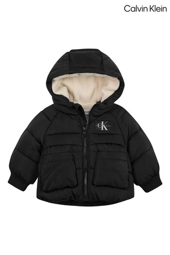 Calvin YAF Klein Newborn Unisex Hooded Puffer Jacket (118986) | £120