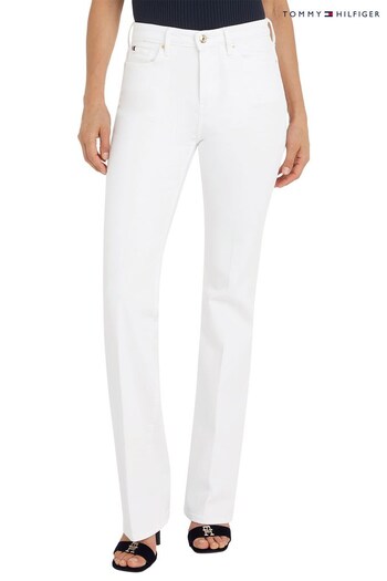 Tommy Hilfiger White Stretch Bootcut Jeans (119178) | £110