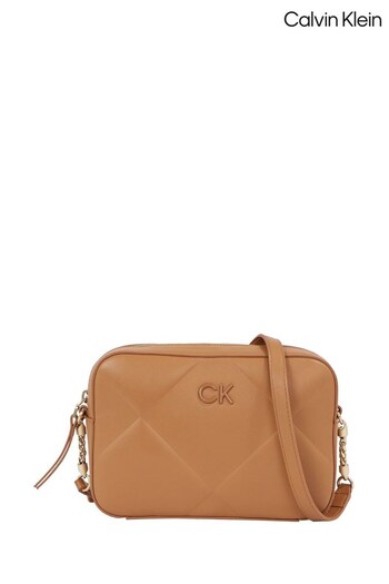 Calvin Klein Quilt Camera Brown Bag (119560) | £110