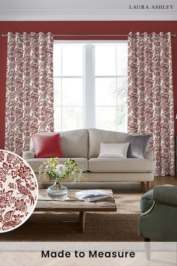 Laura Ashley Crimson Red Adain Palace made to measure Curtains (119954) | £91