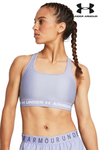 Under Armour Lilac Purple Crossback Mid Support Bra (120377) | £32