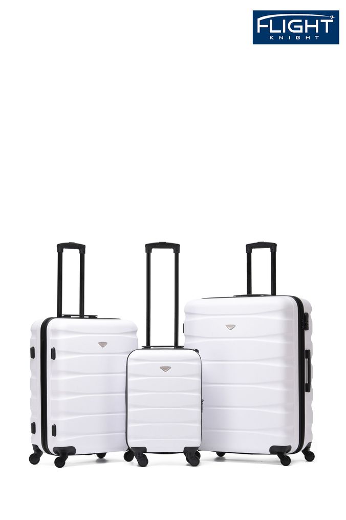 Plain white suitcase top