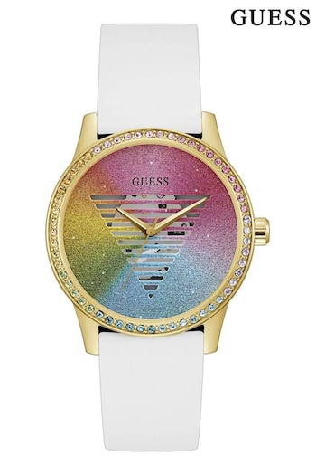 Guess Ladies Unity White Watch (120427) | £129