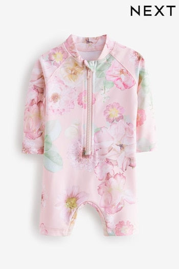 Peach Pink Baby Sunsafe Swimsuit (0mths-3yrs) (120787) | £15 - £16