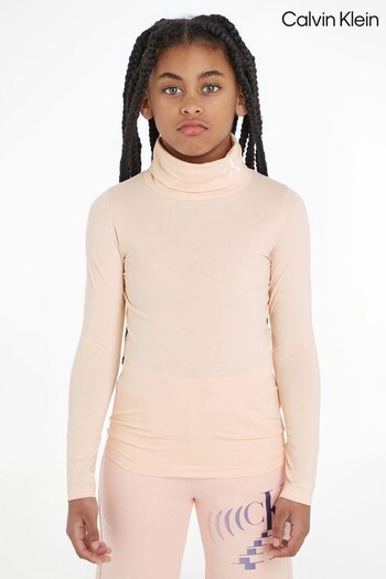 Calvin Klein Kids Pink Roll Neck Top (120971) | £45