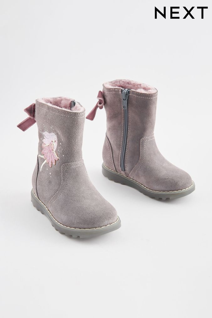 Next girls grey boots outlet