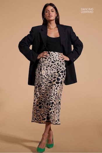 Dancing Leopard Renzo Satin Midi Skirt (121434) | £40