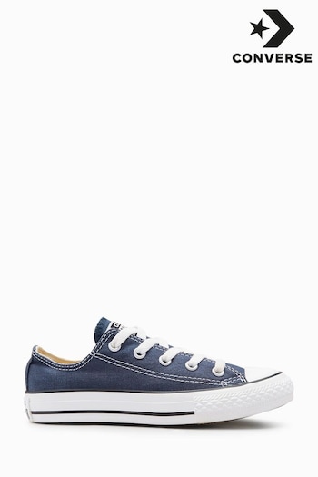 Converse 171667CW Navy Blue Chuck Ox Junior Trainers (122404) | £37