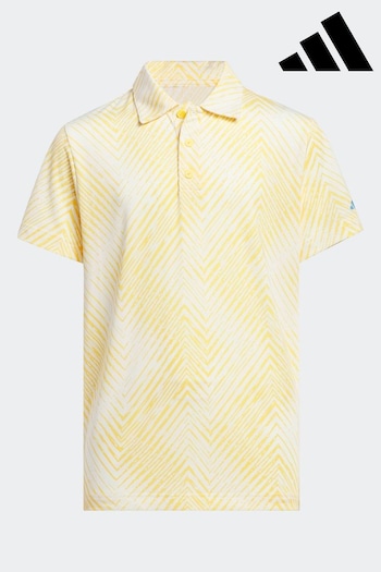 adidas Golf Blue/White Scripted Polo Shirt (122485) | £25
