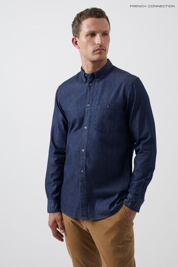 French Connection Navy Long Sleeve Shirt (122542) | £40