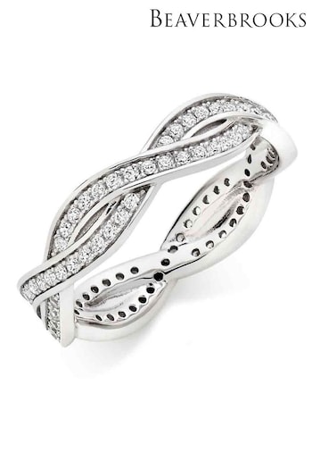 Beaverbrooks Sterling Silver Cubic Zirconia Eternity Ring (122726) | £65