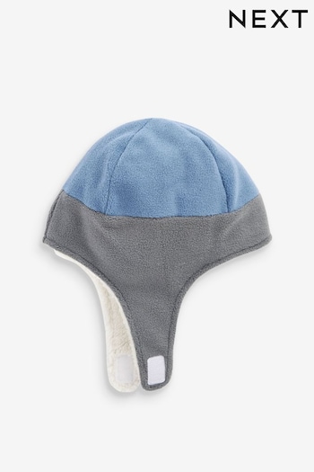Mineral Blue/Grey Fleece Hat (3mths-10yrs) (122973) | £7 - £9