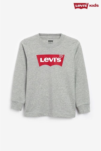 Levi's® Grey Long Sleeve Kids Batwing T-Shirt (123126) | £23 - £24