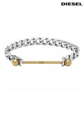 Diesel Jewellery Gents Silver Tone Steel Bracelet (123238) | £99