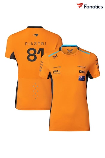 Fanatics Orange McLaren 2023 Team Oscar Piastri Driver Set Up T-Shirt (123350) | £55