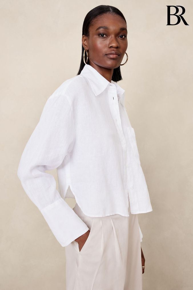 Banana republic white pants top
