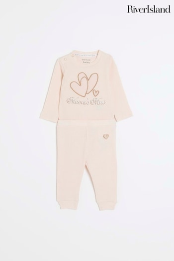 River Island Pink Baby Sweater Mamas Mini Set (123625) | £18