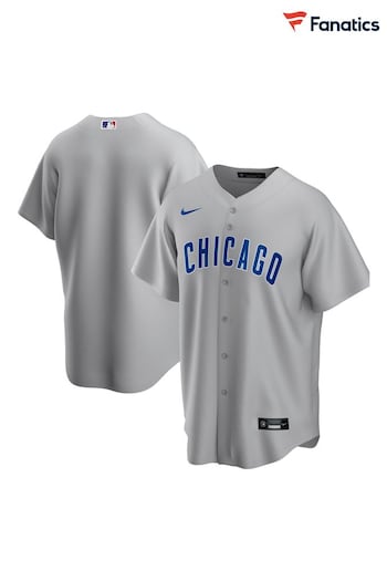 Nike Grey Chicago Cubs Official Replica Road Jersey (123791) | £95
