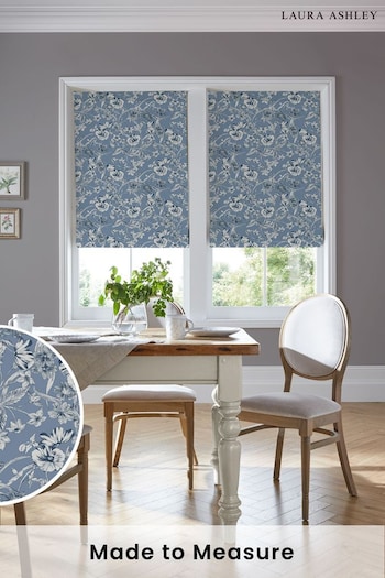 Laura Ashley Blue Summerhill Made to Measure Roman Blinds (123839) | £79
