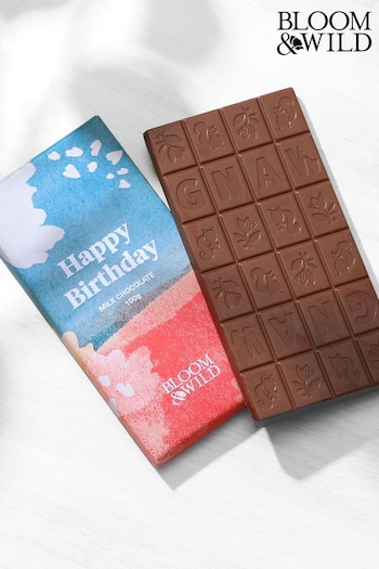 Bloom & Wild Multi Happy Birthday Chocolate Bar (124244) | £6
