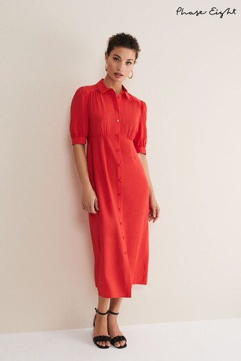 Phase Eight Red Cosette Dress (124556) | £99