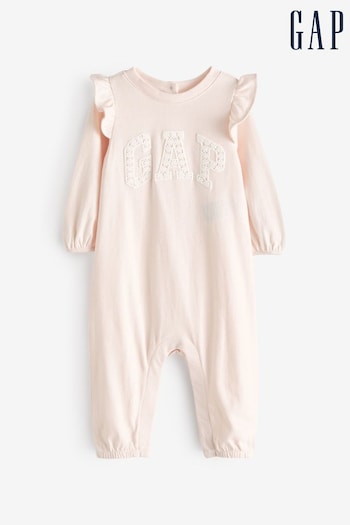 Gap Pink Logo Baby Sleepsuit (Newborn-24mths) (124872) | £18