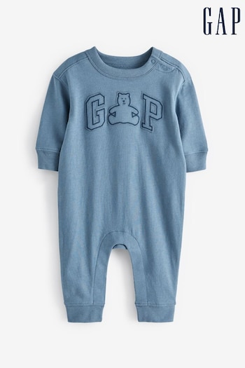 Gap Blue Logo Baby Sleepsuit (Newborn-24mths) (124918) | £18