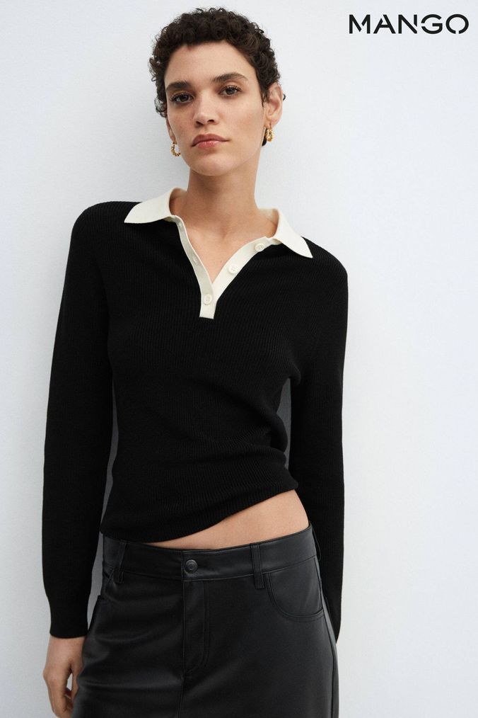 Mango online black jumper