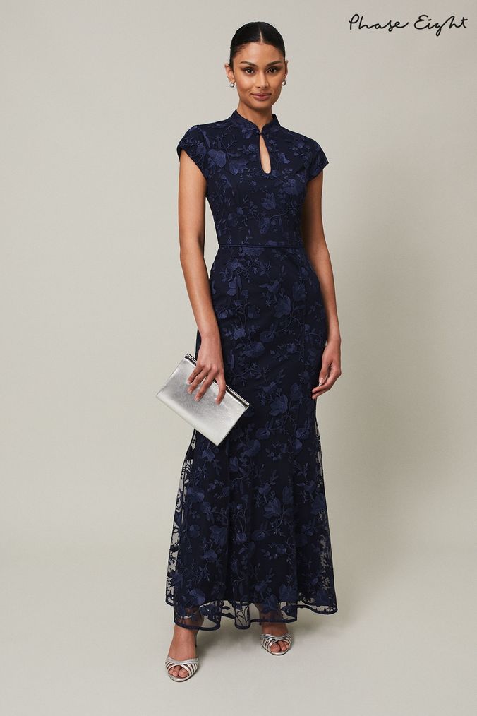 Buy Women s Floral Wedding Guest High Neck Dresses Online Next UK