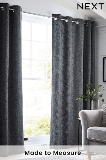 Grey Bouclé Made To Measure Curtains (125550) | £44