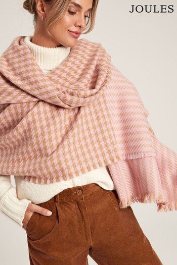 Joules Bracewell Sand Large Blanket Scarf (125589) | £29.95