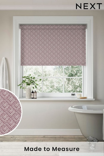 Red Drawn Geo Made to Measure Roller Blind (126209) | £57