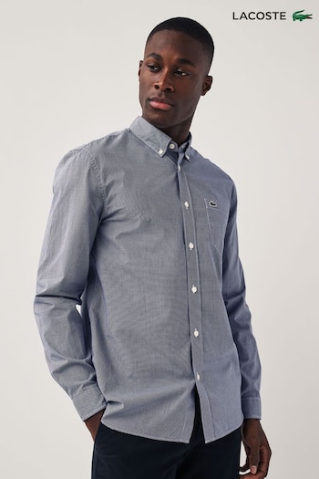 Lacoste Core Essentials Woven Grey Shirt (126404) | £105