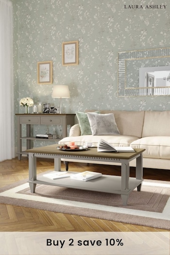 Laura Ashley Pale French Grey Hanover Coffee Table (126846) | £525