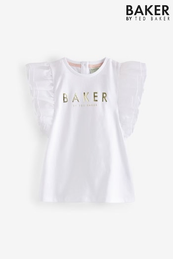 Baker by Ted Baker White Organza T-Shirt (127450) | £18 - £25