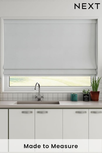 White Cotton Made To Measure Roman Blind (127510) | £52