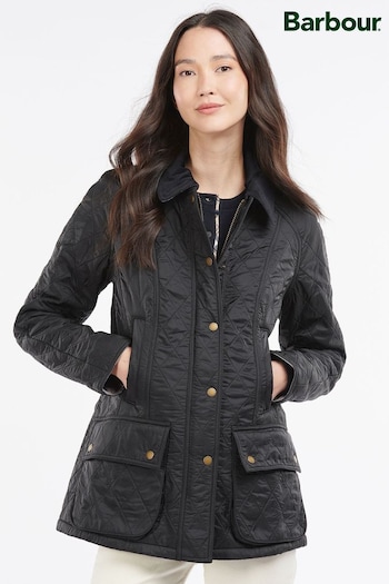 Barbour® Black Beadnell Diamond Quilted Polar Jacket (127645) | £169