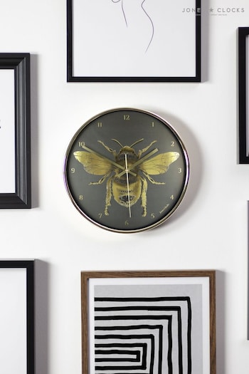 Jones Clocks Gold Academy Gold Bee Wall Clock (127652) | £30