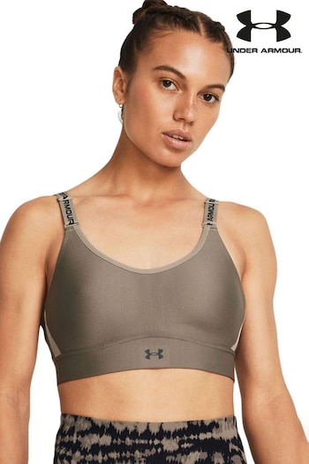 Under Armour Brown Infinity Mid Support Bra (127684) | £41