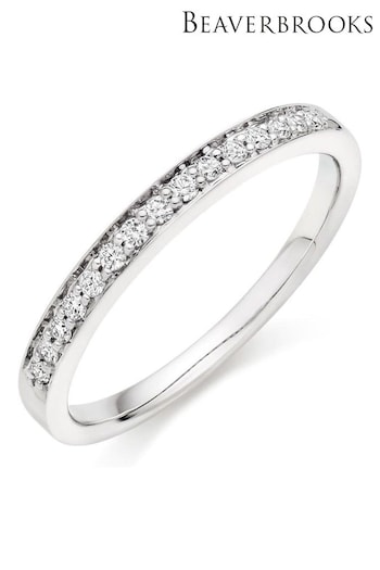 9ct White Gold Diamond Half Eternity Ring (128113) | £650