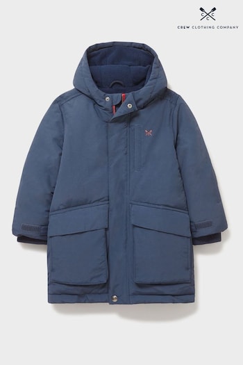 Crew Clothing Elie Company Navy Blue Casual Casual Coat (128240) | £46 - £54