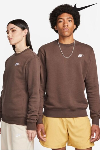 Nike Brown Club Crew Sweatshirt (128403) | £55