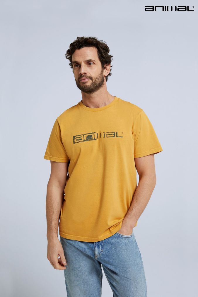 Buy Men s Yellow T Shirts Print Tops Online Next UK