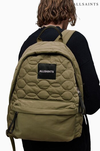 AllSaints Green Carabiner Quilt Back Bag (128657) | £149