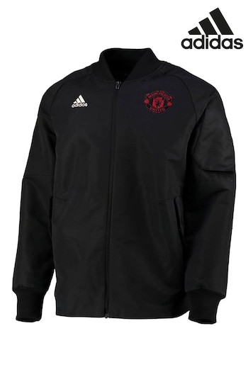 adidas Black Manchester United Travel Jacket (129102) | £180