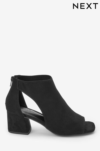 Black Forever Comfort® Low Cut-Out Shoe rate boots (129167) | £39