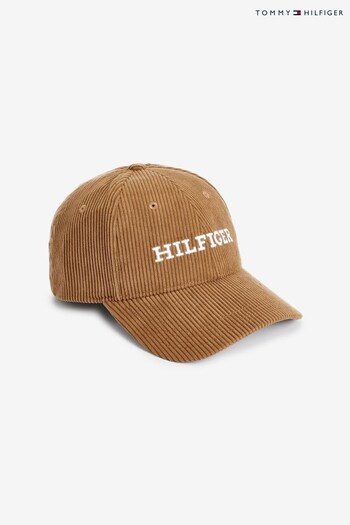 Tommy Hilfiger Monotype Cordoroy Brown Cap (129169) | £50