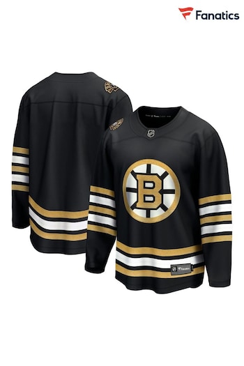 Fanatics NHL Boston Bruins Replica Breakaway Home Anniversary Black Jersey (129187) | £105
